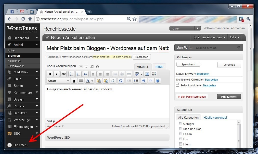 Admin Backend Netbook Plugin Wordpress 