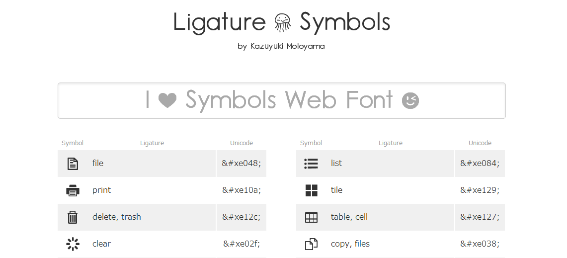 CSS Dev Symbole Webfont 