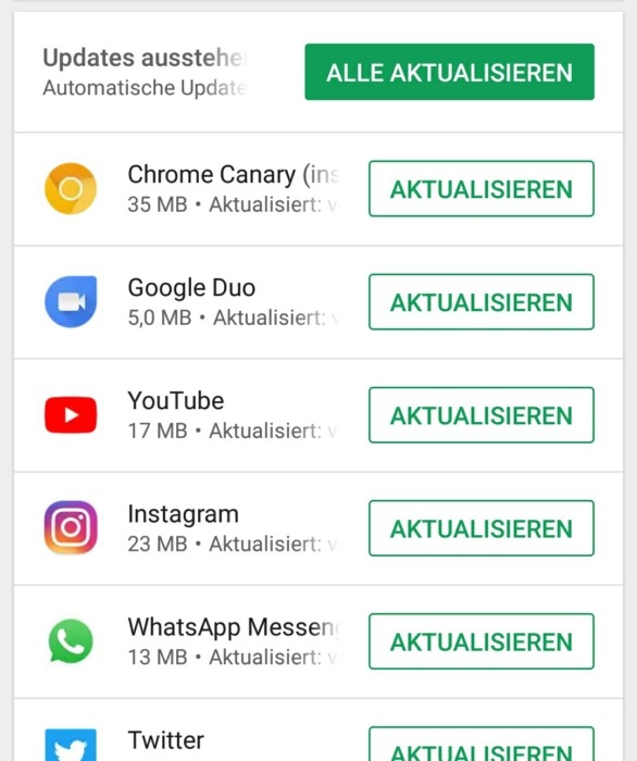 App Updates Android 1