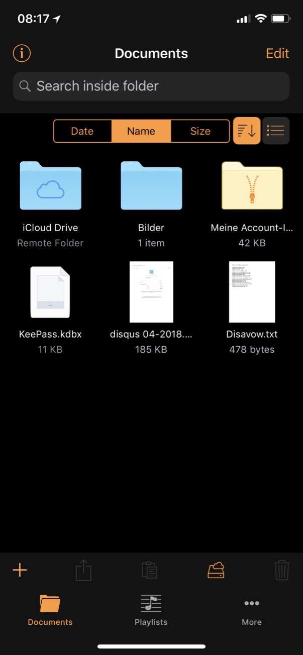 Apple file managwer iOS 